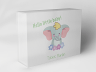 Boîte cadeau "Éléphant avec des fleurs"