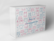 Boîte cadeau "Babykleidung Muster"