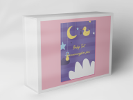 Boîte cadeau "Lune Étoiles Canard"
