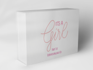 Boîte cadeau "Its a Girl Babytext"