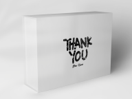 Boîte cadeau "Merci en noir"