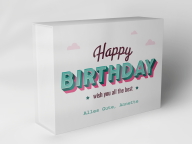 Boîte cadeau "Happy Birthday étoiles"