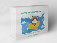 Boîte cadeau "Chat dans l'avion"