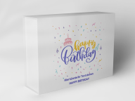 Boîte cadeau "Happy Birthday Konfetti"