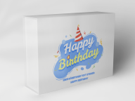 Boîte cadeau "Happy Birthday Partyhut"