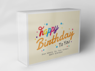 Boîte cadeau "Points arc-en-ciel d'anniversaire"