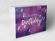 Boîte cadeau "Ballons et étoiles"