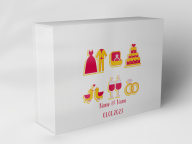 Boîte cadeau "Symboles de mariage"
