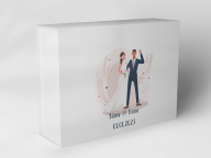 Boîte cadeau "Mariés de mariage"