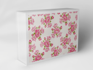 Boîte cadeau "Fleurs roses"