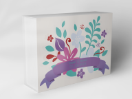 Boîte cadeau "Fleurs et feuillage"