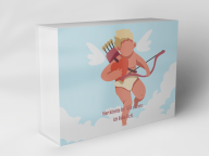 Boîte cadeau "Ange avec arche en cœur"