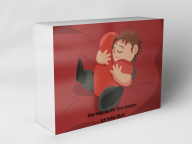 Boîte cadeau "bébé endormi cœur"