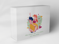 Boîte cadeau "Couple avec des cœurs"