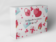 Boîte cadeau "Cœurs et cadeaux"