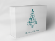 Boîte cadeau "Étoiles de sapin de Noël"
