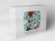 Boîte cadeau "Animaux de Noël et Santa"
