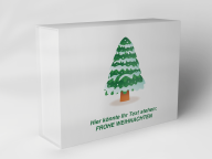 Boîte cadeau "Sapin de Noël dans la neige"