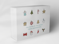 Boîte cadeau "Figures et symboles de Noël"