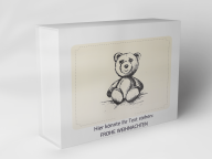 Boîte cadeau "Croquis d'ours en peluche"