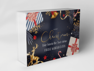 Boîte cadeau "Père Noël et renne"