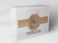 Boîte cadeau "pendentifs de Noël et ruban"