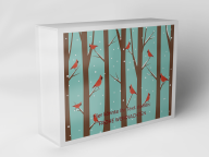 Boîte cadeau "Oiseaux dans la forêt hivernale"