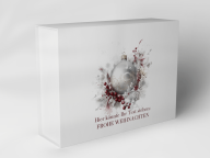 Boîte cadeau "Boule de Noël et baies"