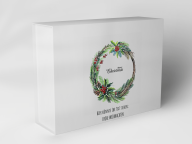 Boîte cadeau "Couronne de Noël avec baies"