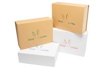 Boîte aimantée "Lapins de Pâques" - boîte blanche