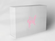Boîte cadeau "Inscription rose"