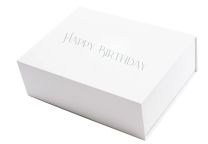 Boîte cadeau "Happy Birthday" différentes couleurs et tailles