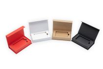 Boîte aimantée emballage cadeau avec insert en différentes couleurs