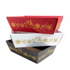 Corbeille cadeau carrée de Noël en différentes couleurs (hiver)