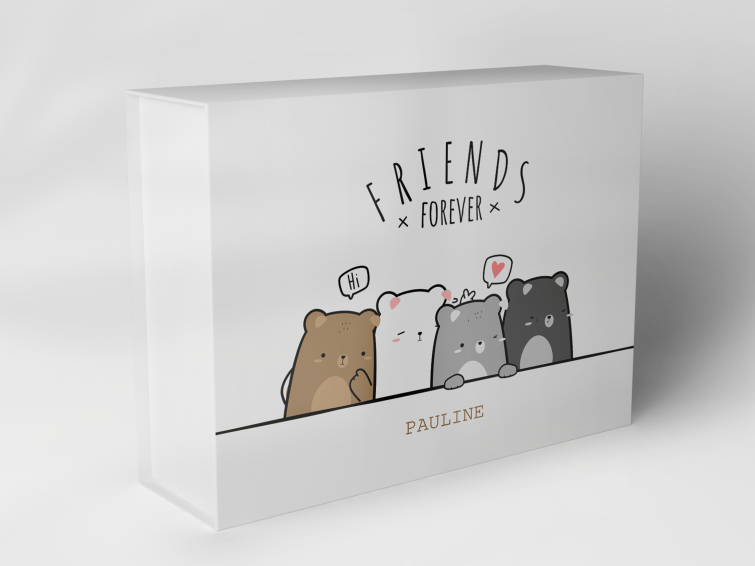 Boîte cadeau "Ours et cœurs" 1007_03_0001 
