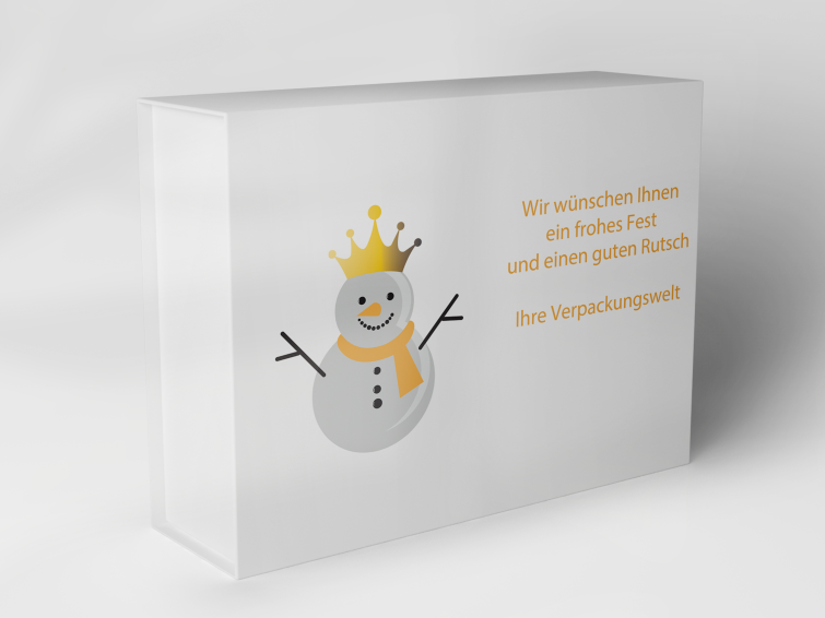 Boîte cadeau "Bonhomme de neige avec couronne" 1007_08_0005 