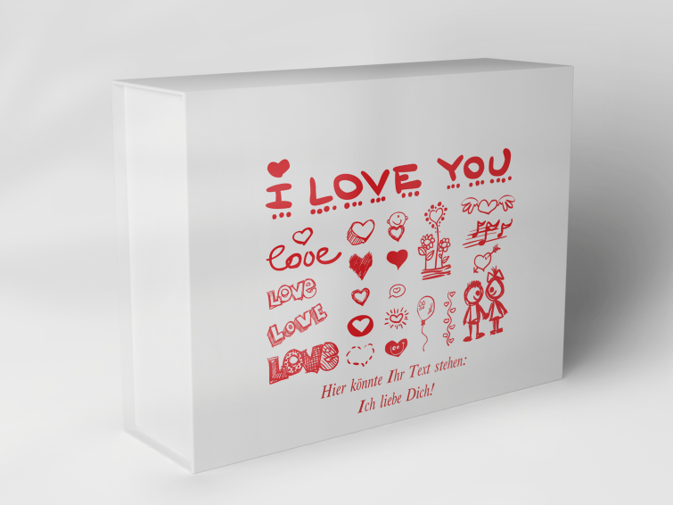Boîte cadeau « Cœurs et messages d’amour » 1007_06_0008