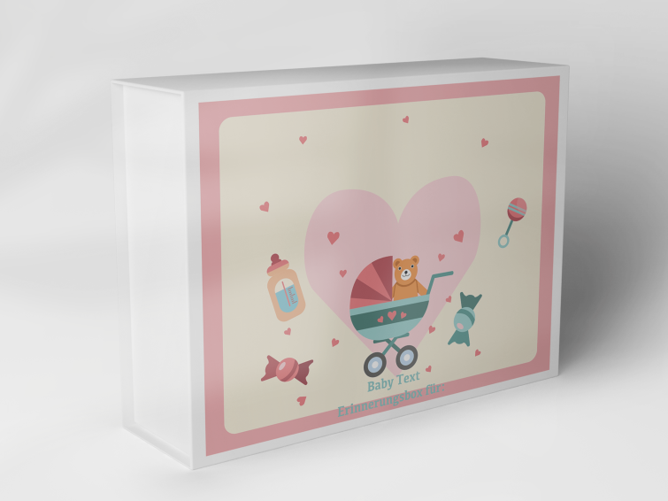 Boîte cadeau "Bébé et cœurs" 1007_01_0006