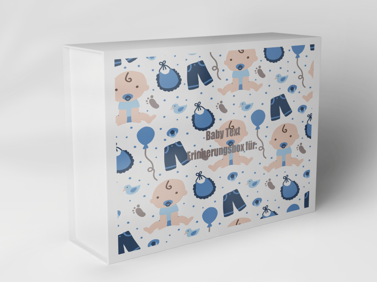 Boîte cadeau "Motif bébé en bleu" 1007_01_0009