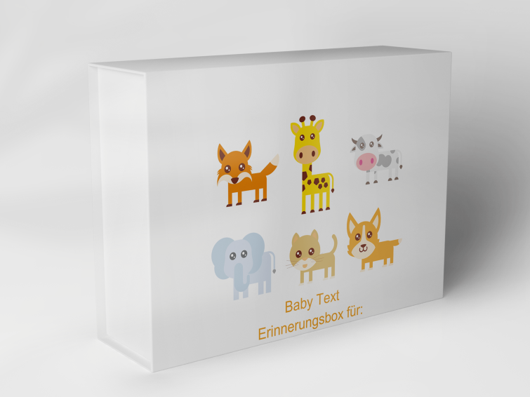 Boîte cadeau "Bébés animaux et éléphant" 1007_01_0016