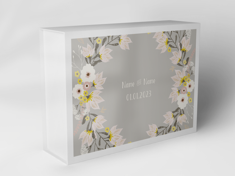 Boîte cadeau "Couronne de fleurs tons pastel" 1007_05_0023