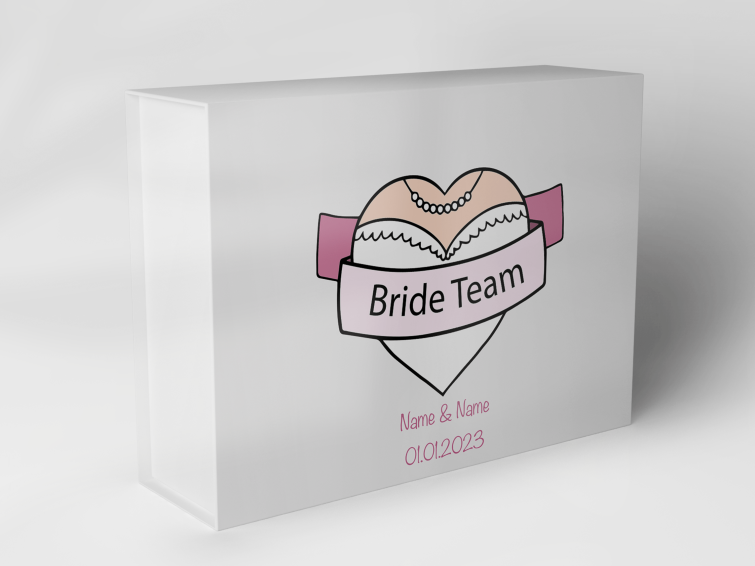 Boîte cadeau "Équipe mariée cœur" 1007_05_0069 