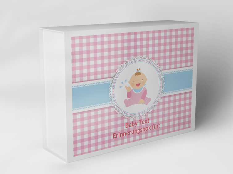 Boîte cadeau "Bébé et carreaux" 1007_01_0025 