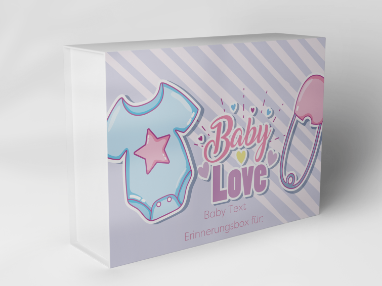 Boîte cadeau "Baby Love Streifen er Zubehör" 1007_01_0034