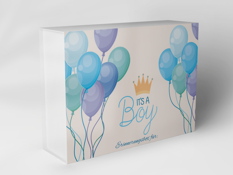 Boîte cadeau "Ballons et couronne" 1007_01_0061
