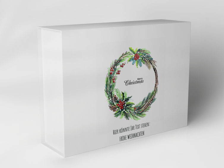 Boîte cadeau "Couronne de Noël avec baies" 1007_08_0076 
