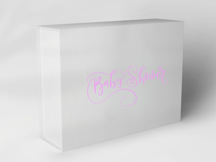Boîte cadeau "Baby Shower Schriftzug" 1007M9_
