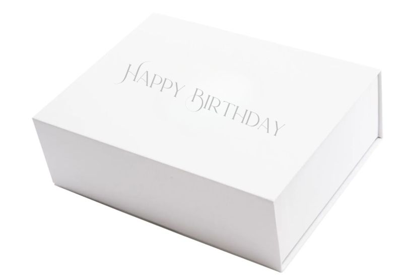 Boîte cadeau "Happy Birthday" différentes couleurs et tailles 1007M16_