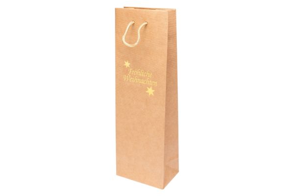 Sac en papier pour bouteille "Augsburg" 12x8x37 cm 5107FW-053-FW12 
