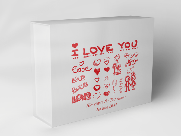 Boîte cadeau « Cœurs et messages d’amour » 1007_06_0008 
